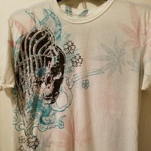 Men's Monarchy Distressed Straight Fit T-Shirt XXL